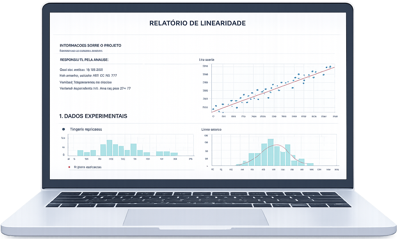 Laptop com Relatório